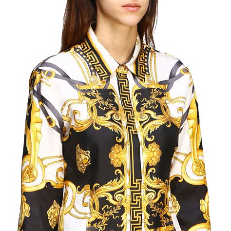 versace camicia donna seta spring|versace donna 2023.